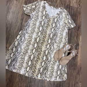 Entro Snakeskin Mini Dress Size S